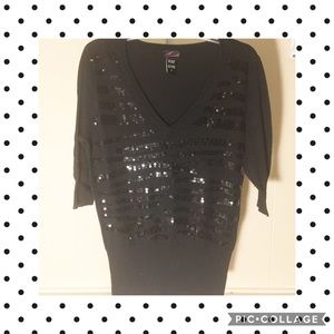 Torrid Sequin black sweater